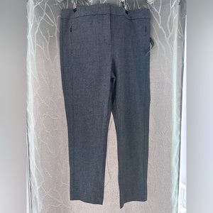 Loft High Waist Skinny Pants - black and white